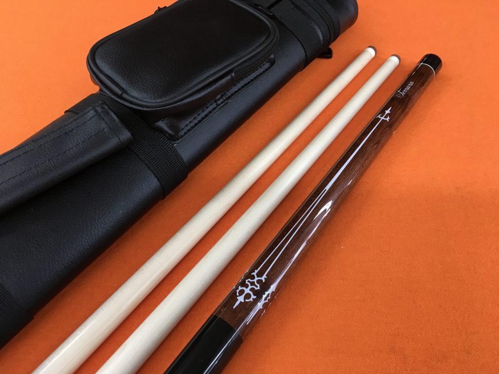 LONGONI CAROM CUE BROWN WITH 2 SHAFTS & CASE. - California Billiards ...