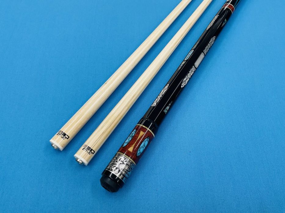 LONGONI CAROM CUE COLLECTION LUX SILVER VP2 JOINT ** OCTAGONAL BUTT ...