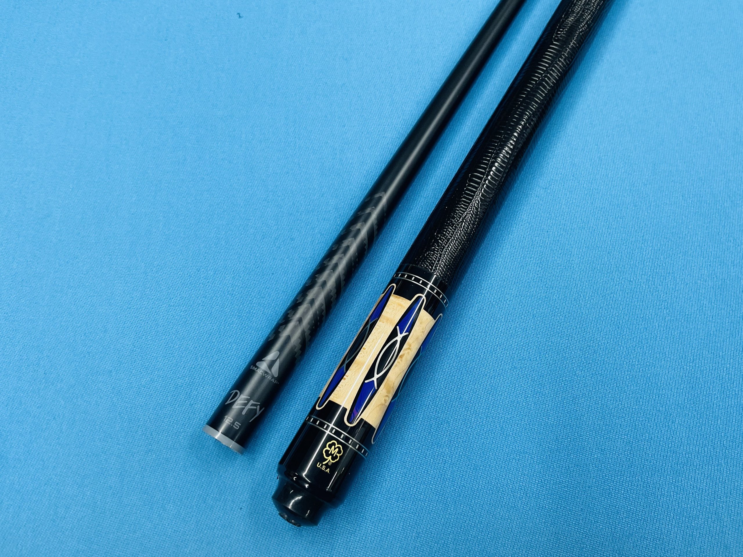 McDERMOTT CUE G703 WITH QUICK RELEASE JOINT & DEFY CARBON SHAFT 12.5 mm ...